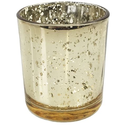 12pk Mercury Gold Votive Holder