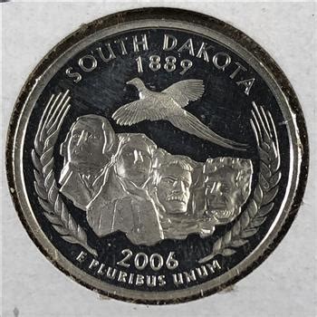 S Proof Silver South Dakota State Commemorative Quarter Dcam