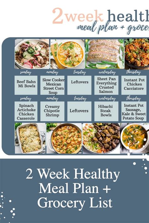 2 Week Healthy Meal Plan Wholesomelicious Healthy Recipes Healthy