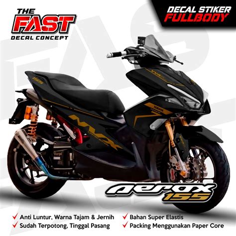 Jual Bisa Cod Decal Sticker Variasi Fullbody Aerox Vva Old Nvx