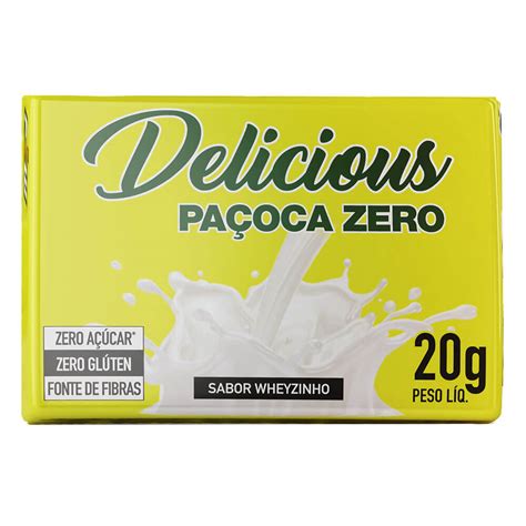 Delicious Paçoca Zero 20g FTW Meu Mundo Fit