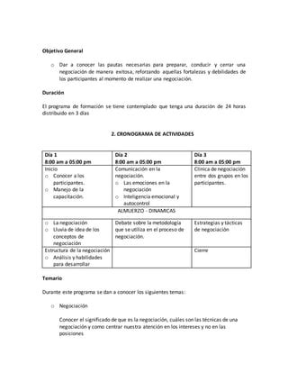 Programa Para La Formaci N De Ejecutivos Docx