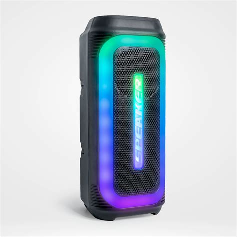 Caixa De Som Bluetooth Com Led Rgb Portátil 50w Fm Usb Tws Xtrad