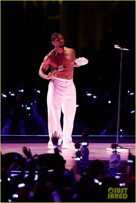 Usher Goes Shirtless At Super Bowl 2024 See Every Photo And Video