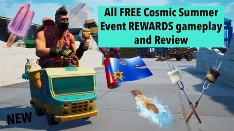 All Free Fortnite Cosmic Summer Event Rewards Lil Treat Emote And