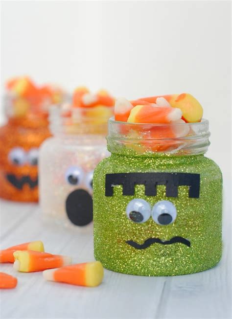 Halloween Candy Jars - Crazy Little Projects