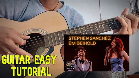 Until I Found You Stephen Sanchez Guitar Easy Tutorial Easy Step By Step Tutorial Youtube