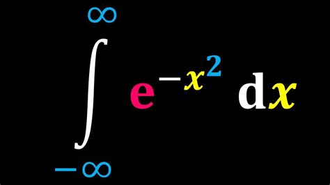 Advanced Integrals Integral Of E X 2 From Negative To Positive