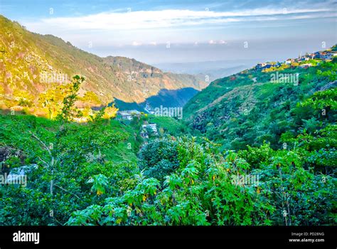 Sunshine Over Baguio City Stock Photo Alamy