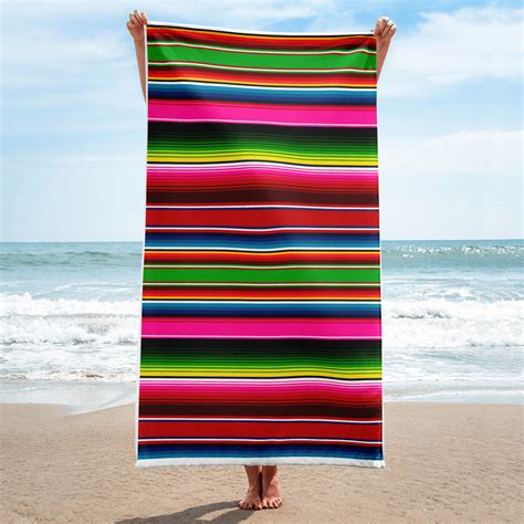 Mexican Zarape Colors Towel - Etsy