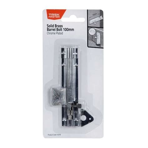 Taskmaster 100mm Chrome Plated Barrel Bolt Bunnings Australia
