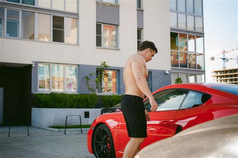 Handsome Male Athlete Man With Naked Torso Stock Image Image Of Life Fitness