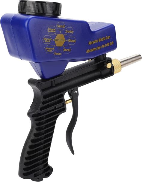 Sandblaster Gun Kit Portable Gravity Feed Sandblasting Gun Pneumatic