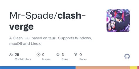 GitHub - Mr-Spade/clash-verge: A Clash GUI based on tauri. Supports ...