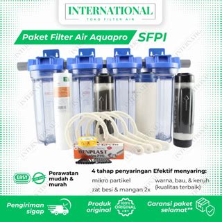 Jual Filter Air Sumur Bor Zat Besi Lengkap Set Penjernih Air Toren