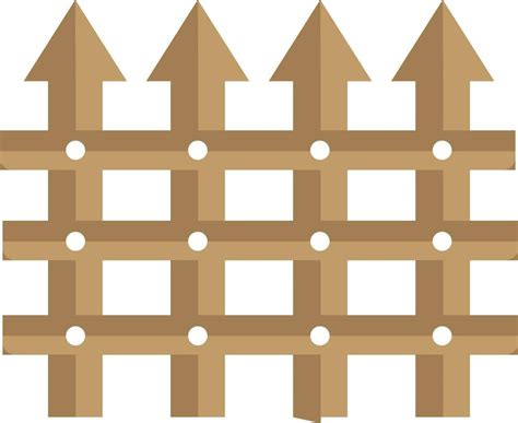 vector fence sign  symbol  vector art  vecteezy