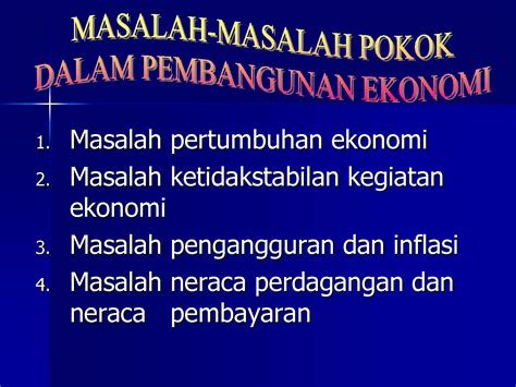 SOLUTION Masalah Pokok Dalam Pembangunan Ekonomi Studypool