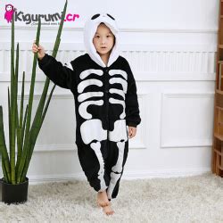 Pijama Esqueleto Jack para Niños Disfraz de Halloween Tamaño 110 95