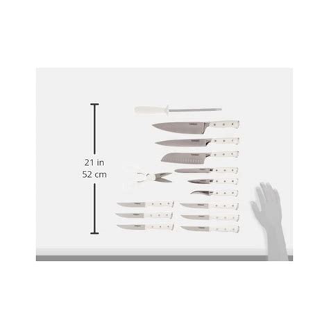 Cuisinart 15-Piece Knife Set with Block, High Carbon Stainless Steel ...