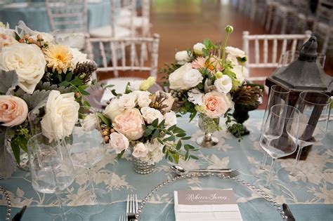 Romantic Garden Rose And Lisianthus Centerpieces