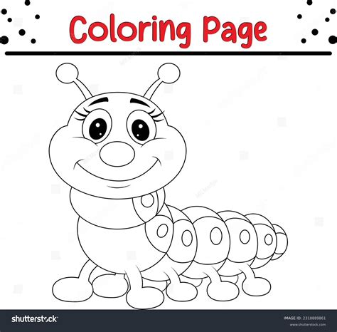 Caterpillar Outline Template