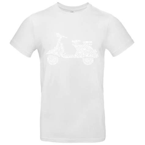 T Shirt Premium Manche Courte Enfant Blanc Scooter Blanc Blanc