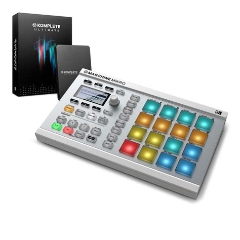 Native Instruments Maschine Mikro Mk Avec Komplete Ult Blanc