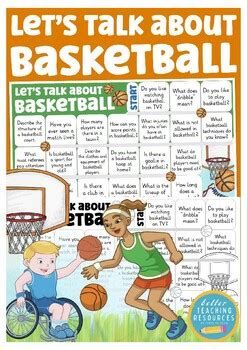 Let S Talk About Basketball English ESL Sports Speaking Game TPT