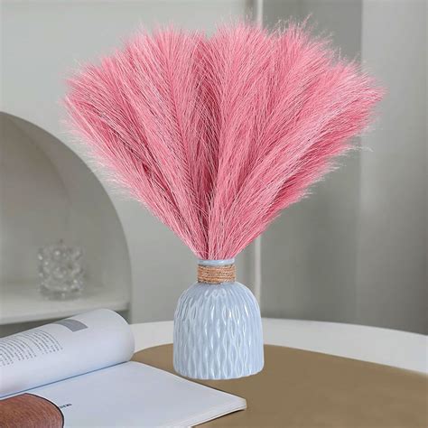 Pcs Faux Pampas Grass Decor Tall Cm Artificial Pompous Grass