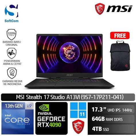 Promo Msi Stealth Studio A Vi Laptop Gaming Core I H