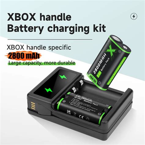 Bater A Recargable Mah Xbox Doble Cargador Usb Lcd Para El