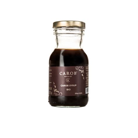 Carob World Organic Carob Syrup 230g Jams And Purees Honey And Spreads
