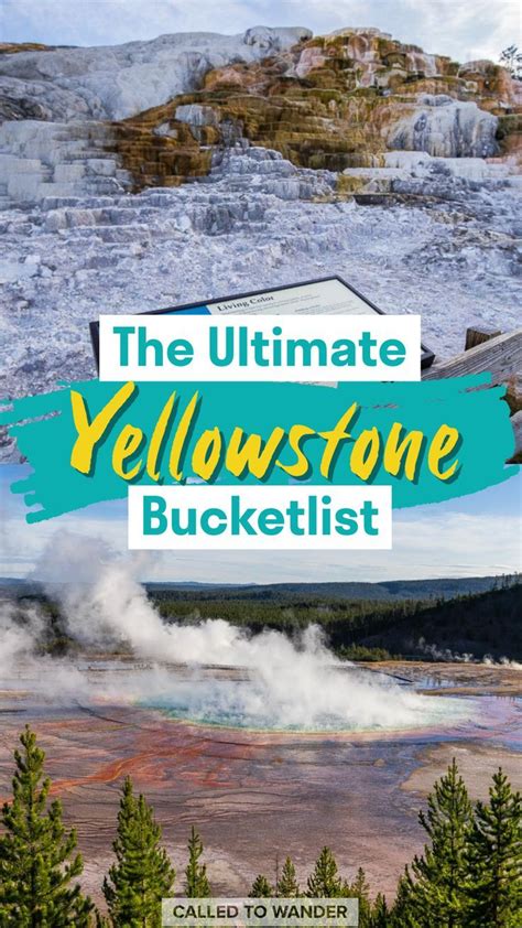 Ultimate Yellowstone Bucketlist With 1 2 3 And 4 Day Itinerary Options Visit Yellowstone Us