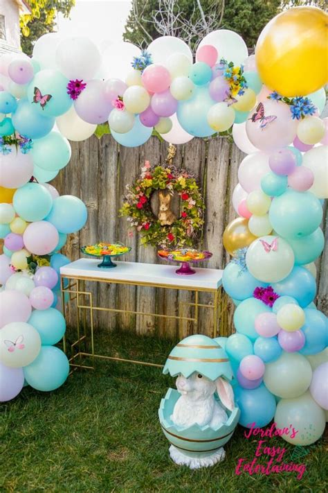 Easy DIY Balloon Garland with Flowers and Butterflies - Jordan's Easy ...