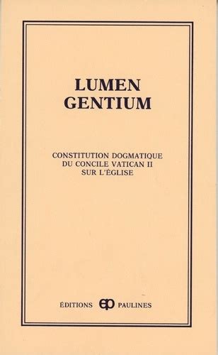 Lumen Gentium De Vatican Ii Conc Livre Decitre