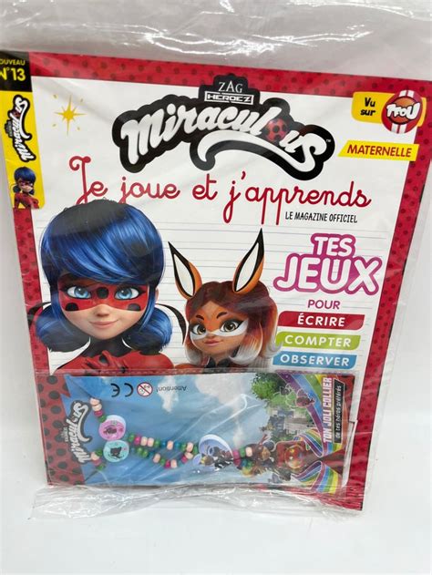 Livre Dactivit Magazines Disney Miraculous Avec Son Porte Clefs Je