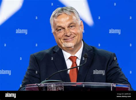 Dallas TX August 4 2022 Prime Minister Of Hungary Victor Orban