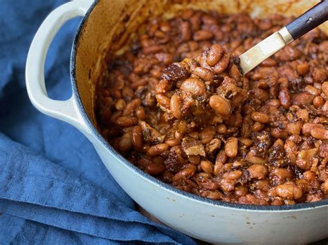 Twice Cooked Molasses Baked Beans Recipe Alton Brown