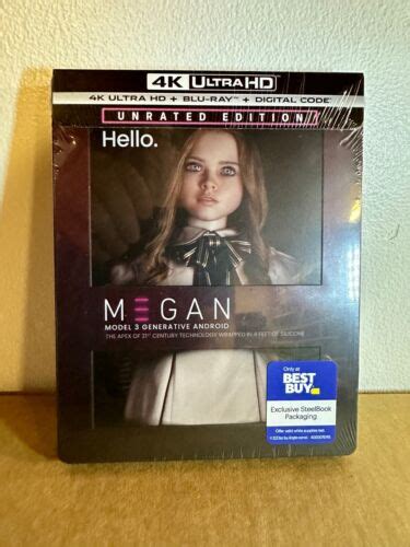 M3gan Steelbook Megan 4k Uhd Blu Ray Digital Best Buy Brand Newsealed Ebay