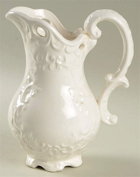 White Provincial 8 Oz Pitcher By Napco Replacements Ltd