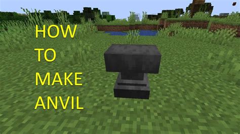 How To Make An Anvil In Minecraft Youtube