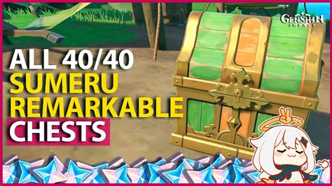 All Sumeru Remarkable Chest Location Genshin Impact Guide Youtube