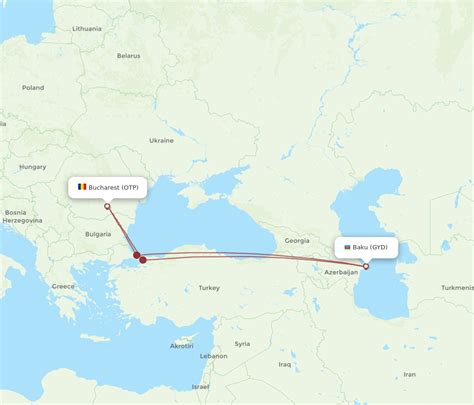 All Flight Routes From Baku To Bucharest Gyd To Otp Flight Routes