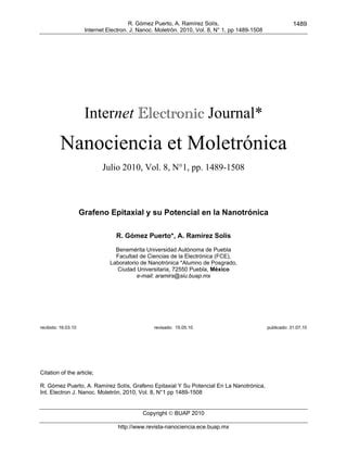 Grafeno Epitaxial Pdf