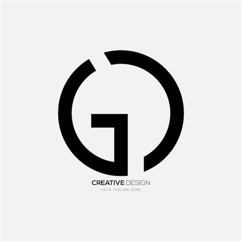 Premium Vector Letter Gd With Circle Shape Creative Modern Monogram Logo