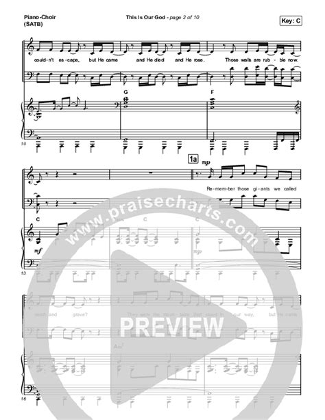 This Is Our God Choral Anthem Satb Sheet Music Pdf Phil Wickham