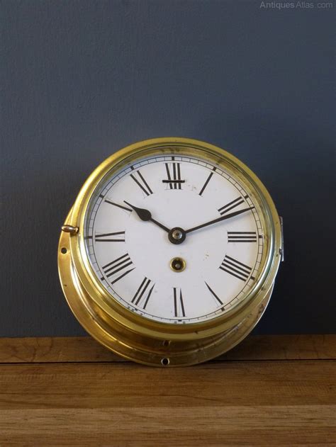 Antiques Atlas Empire Brass Ships Clock