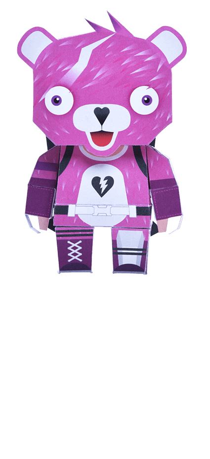 Cuddle Team Leader Cosplay Papercraft Mini Foldable Fortnite