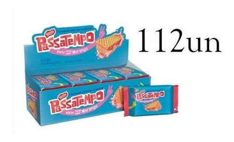 Mini Wafer Passatempo Morango G Kit Un Nestl Parcelamento