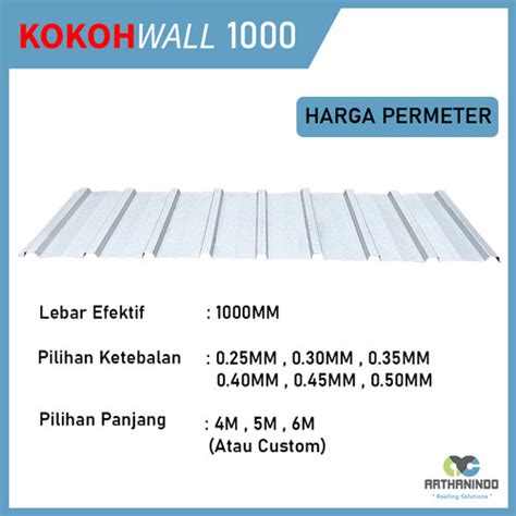 Jual Cladding Spandeck Caldding Galvalume Zincalume Mm